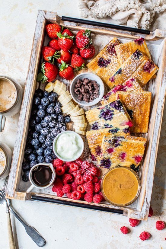 Yogurt Sheet Pan Pancakes with Mixed Berries by Skinnytaste