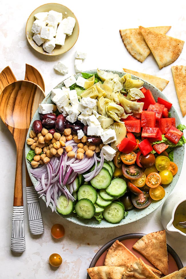 Chopped Greek Salad by Two Peas and Their Pod